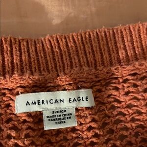 American Eagle Outfitters Brown Chunky Knit Sweater
